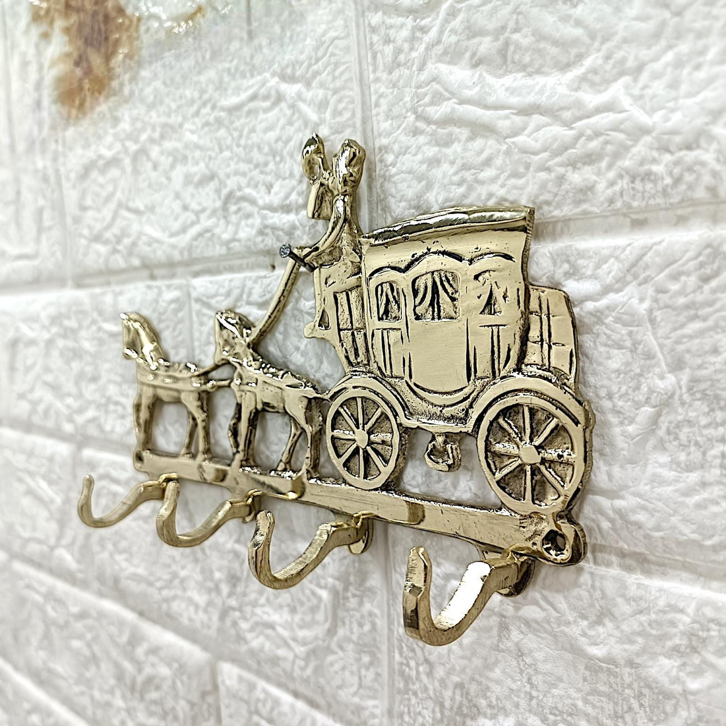 Handcrafted Premium Brass Wall Hooks – Vintage Coat & Accessory Organizer
