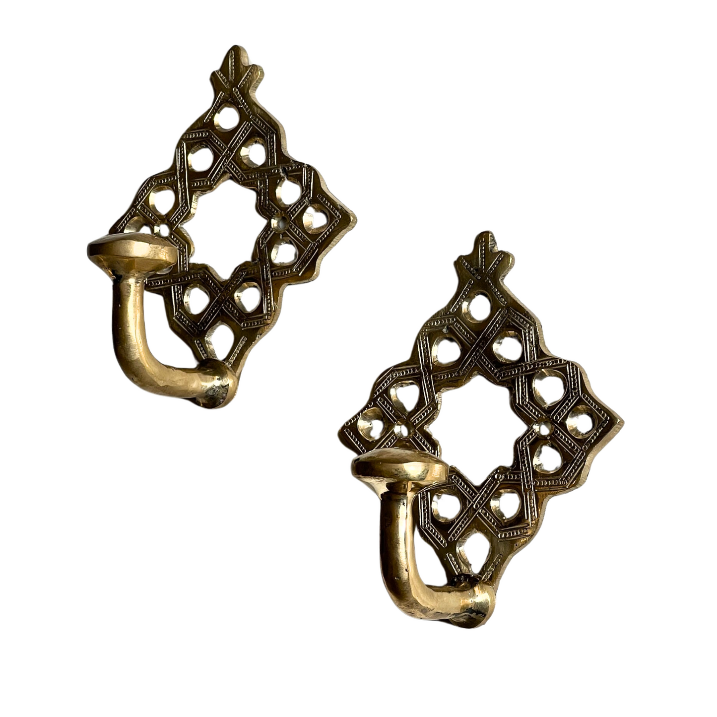 Bathroom Towel Hooks - Moroccan Handmade Brass Wall Hook, Decorative Robe Hook & Wall Towel Hanger for Stylish Bathrooms, Unique Gift