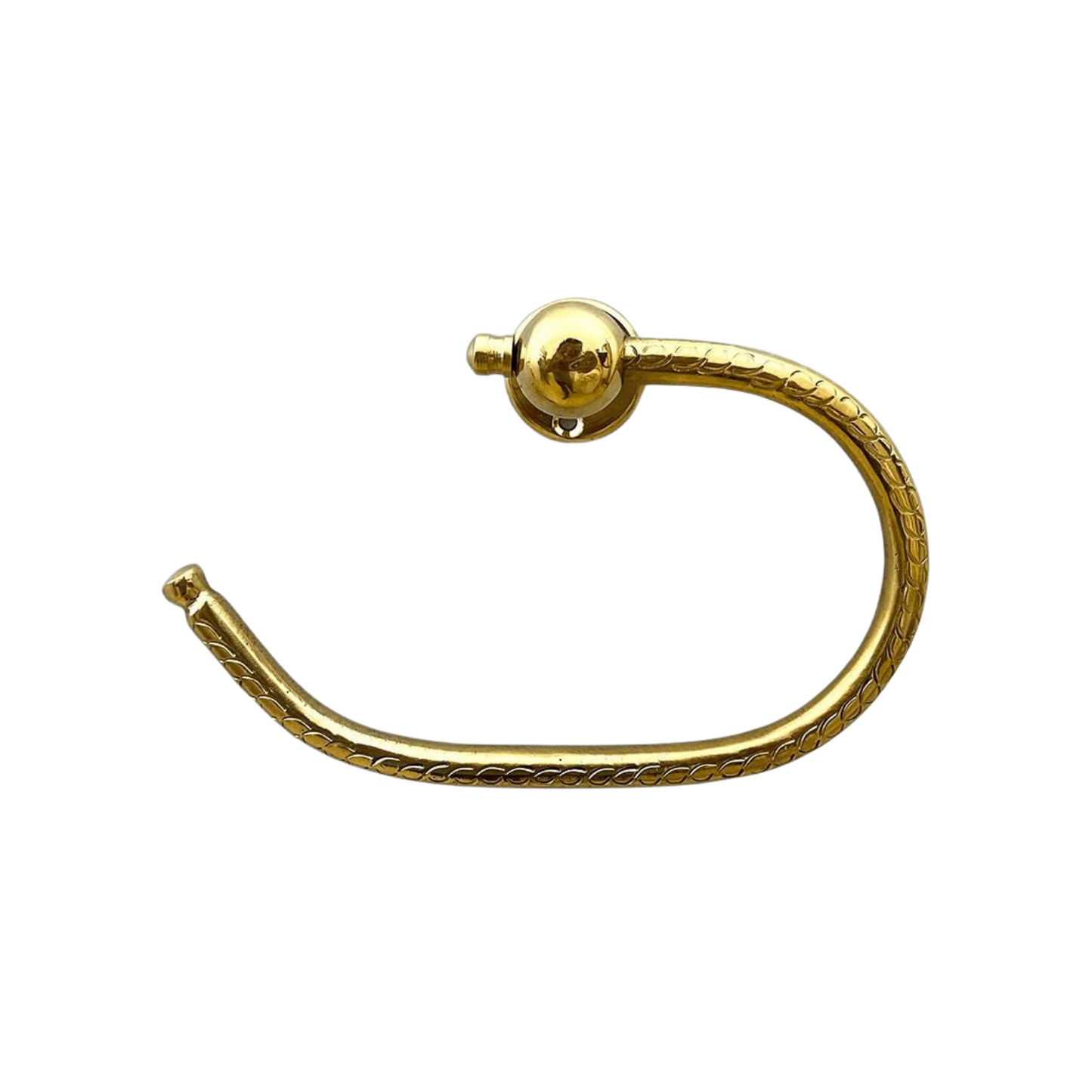 Unlacquered Solid Brass Toilet Paper Holder – Durable Wall-Mounted Tissue Holder