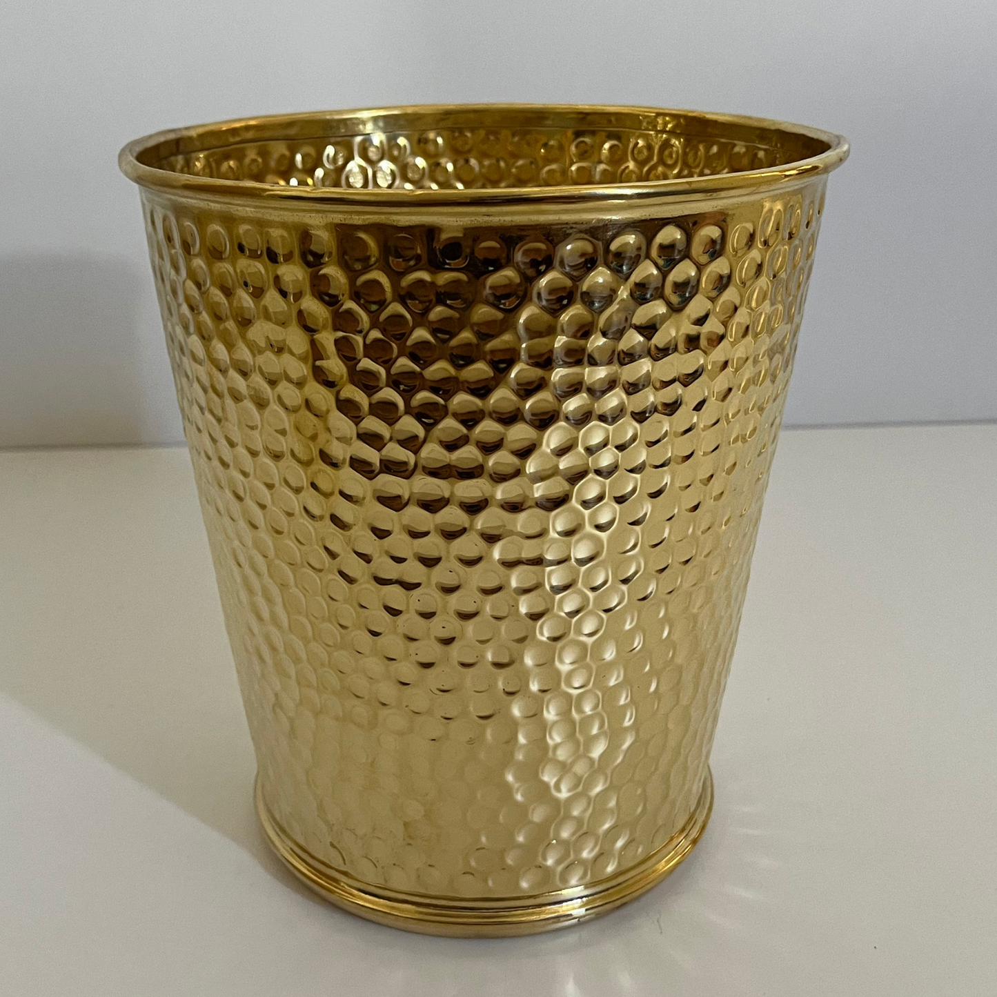 Handcrafted Brass Waste Bin & Basket – Office, Bathroom & Outdoor Trash Can