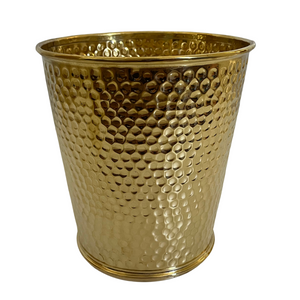 Handcrafted Brass Waste Bin & Basket – Office, Bathroom & Outdoor Trash Can
