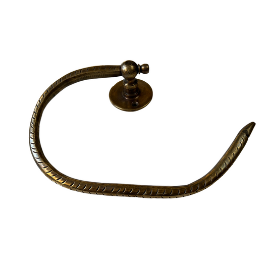 Antique-Style Handmade Brass Toilet Paper Holder