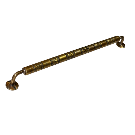 Brass Towel Rack | Bronze Brass Towel Bar for Bathroom | Antique Towel Bar | Engraved Handmade Bathroom Towel Rod