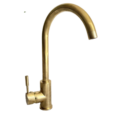 Moroccan Brass Basin Faucet – One Hole Mixer Tap for Kitchen or Wet Bar
