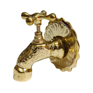 Handcrafted Moroccan Brass Faucet – Solid Brass with Traditional Moroccan Patterns