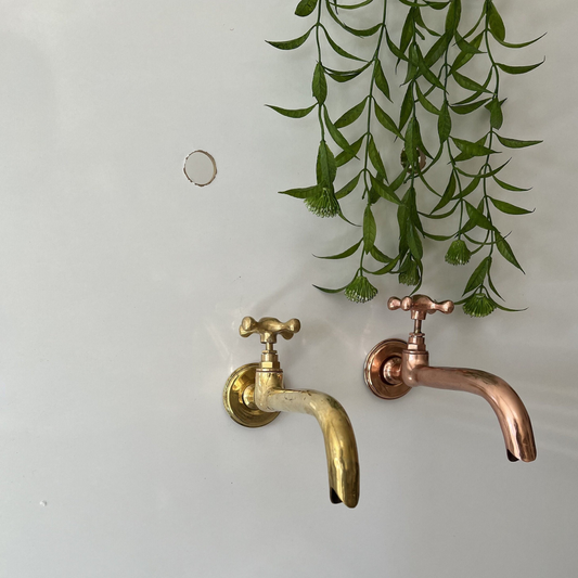 Moroccan Handmade Solid Brass Garden Faucet – Pure Brass, Durable Design