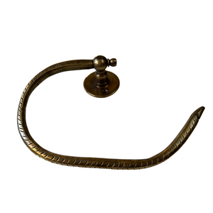 Handmade Engraved Brass Toilet Paper Holder