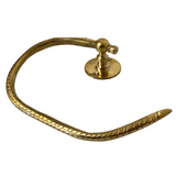 Handmade Engraved Brass Toilet Paper Holder