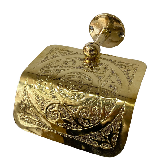 Handmade Solid Unlacquered Brass Decorative Piece – Antique Patina Finish