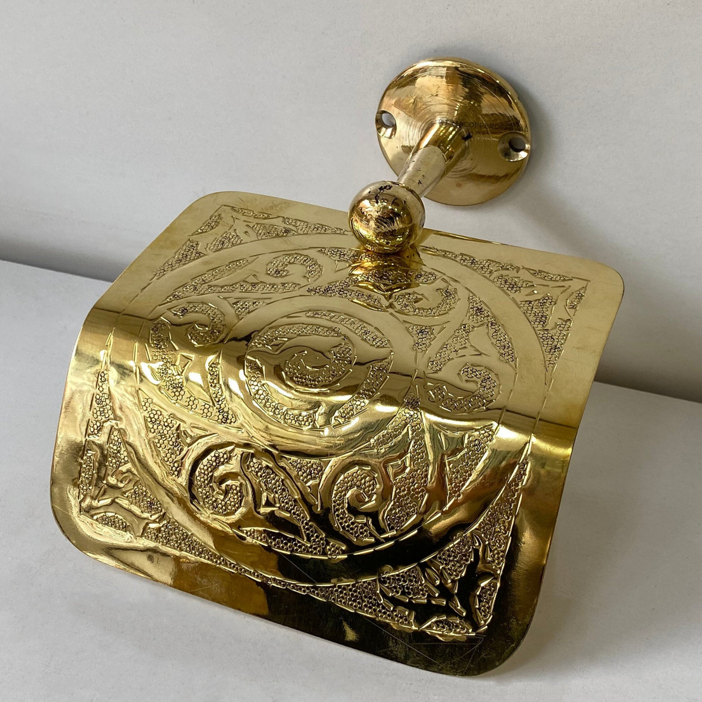 Handmade Solid Unlacquered Brass Decorative Piece – Antique Patina Finish