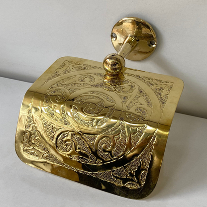 Handmade Solid Unlacquered Brass Decorative Piece – Antique Patina Finish