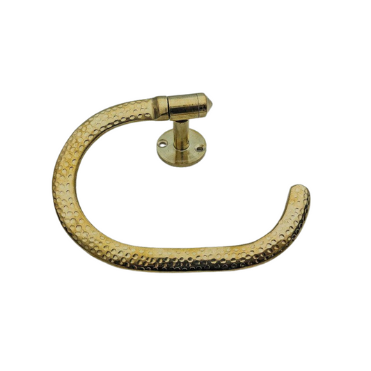 Unpolished Brass Wall Mounted Toilet Paper Holder| Unlacquered Brass Bathroom Hardware | Spa Gift Set, Bathroom Accessories, Tp Roll holder