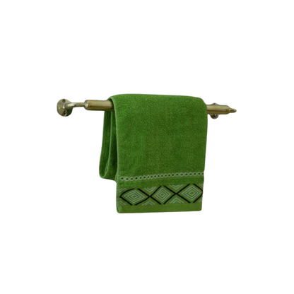 Handcrafted Unlacquered Brass Towel Bar Wall Mount Towel Holder Rack