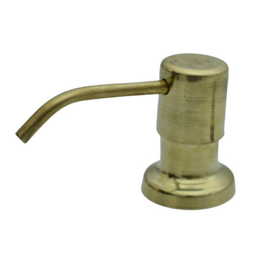 Unlacquered Solid Brass Soap Dispenser – Vintage Antique Finish for Kitchen & Bathroom
