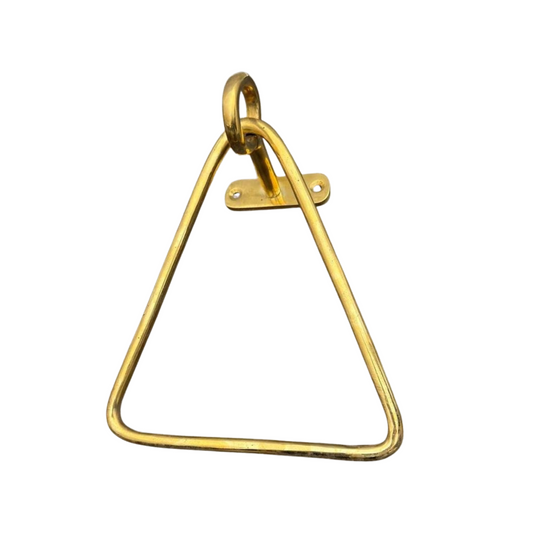 Triangle Solid Brass Hand Towel Ring – Modern Bathroom Accessory