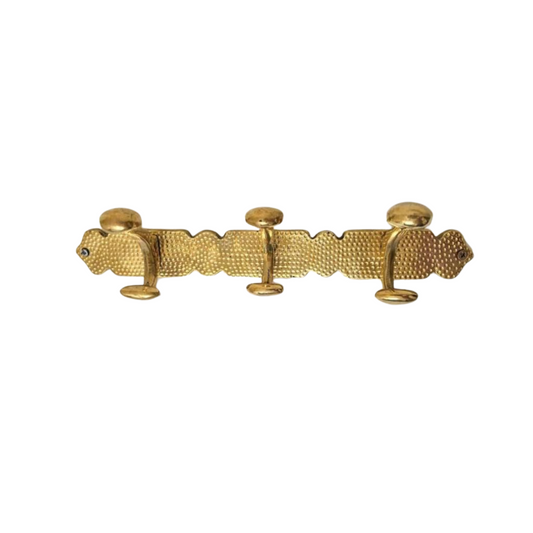 Handcrafted Unlacquered Brass Hanging Hook – Vintage Patina Finish  Handmade Wall Coat Hooks